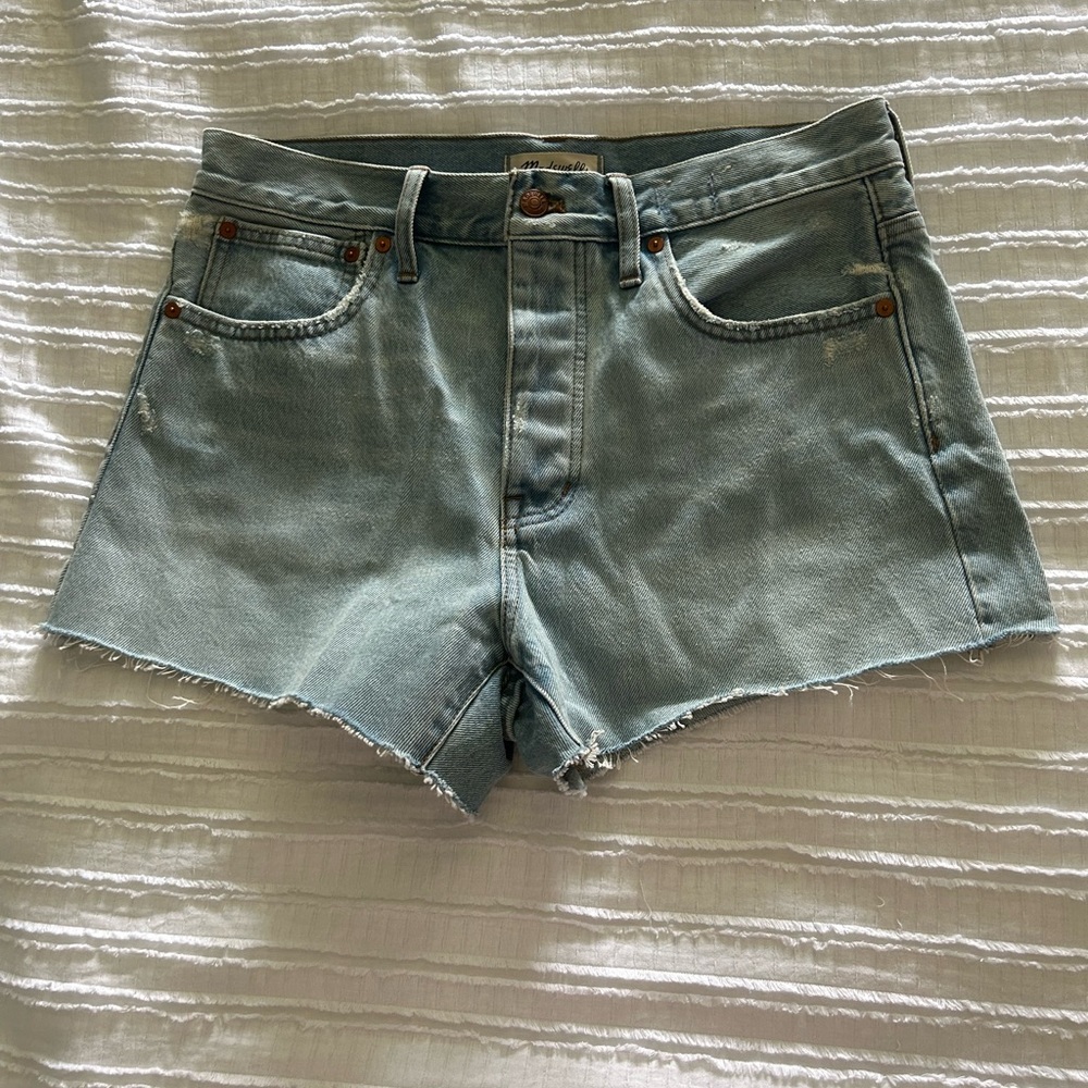 FREE TOP/ MADEWELL RELAXED DENIM SHORTS